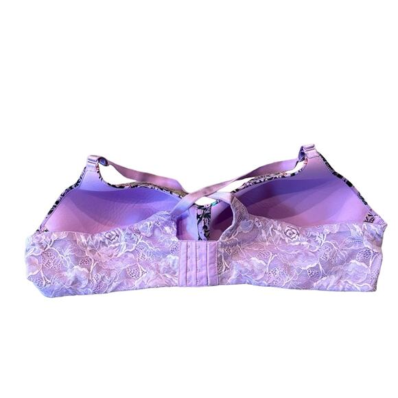 Torrid Curve Dream Wire Free Bra Everything Tattoo Purple Size 50B - Picture 4 of 8